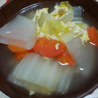 白菜と大根のスープ